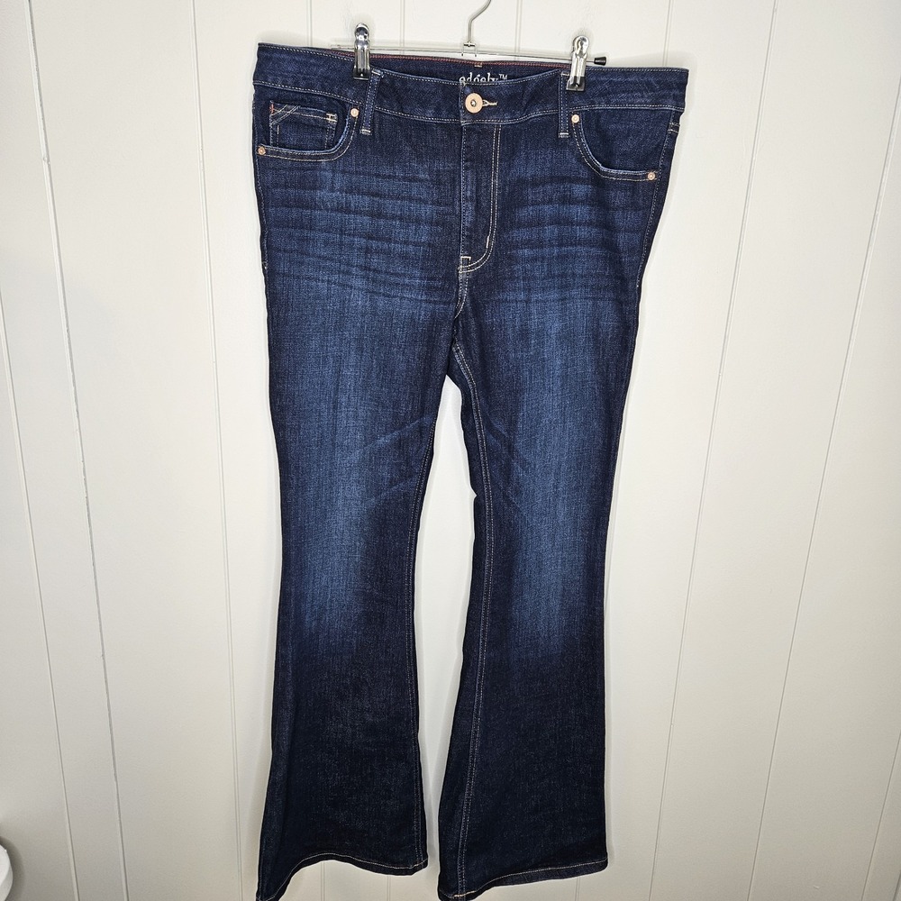 edgely Mid Fit Flare Blue Jeans  Size 12 Reg